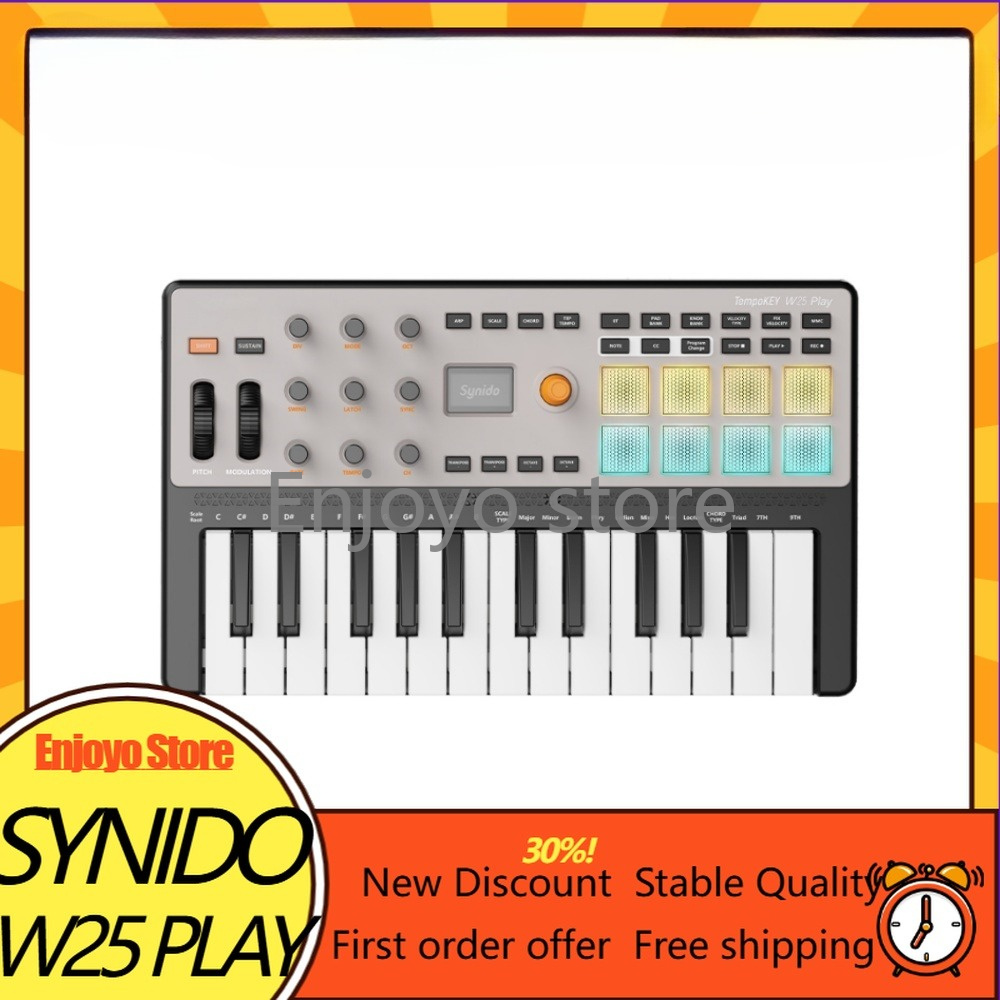 시니도 템포키 W25 플레이 무선 MIDI 키보드 컨트 - Midi Controller Pad 리뷰 및 가격