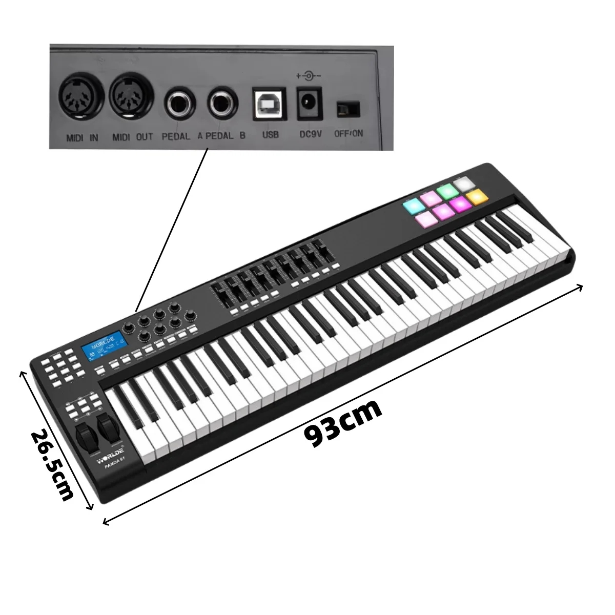 WORLDE PANDA61 61건반 USB MIDI 키 - Midi Controller Pad 리뷰 및 가격