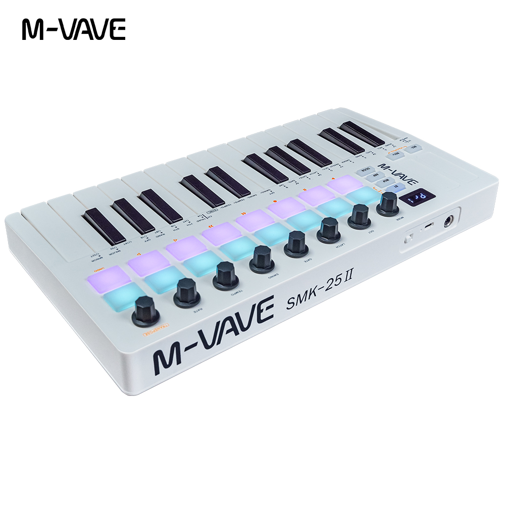 M-VAVE SMK-25 II 25키 블루투스 MIDI - Midi Controller Pad 리뷰 및 가격